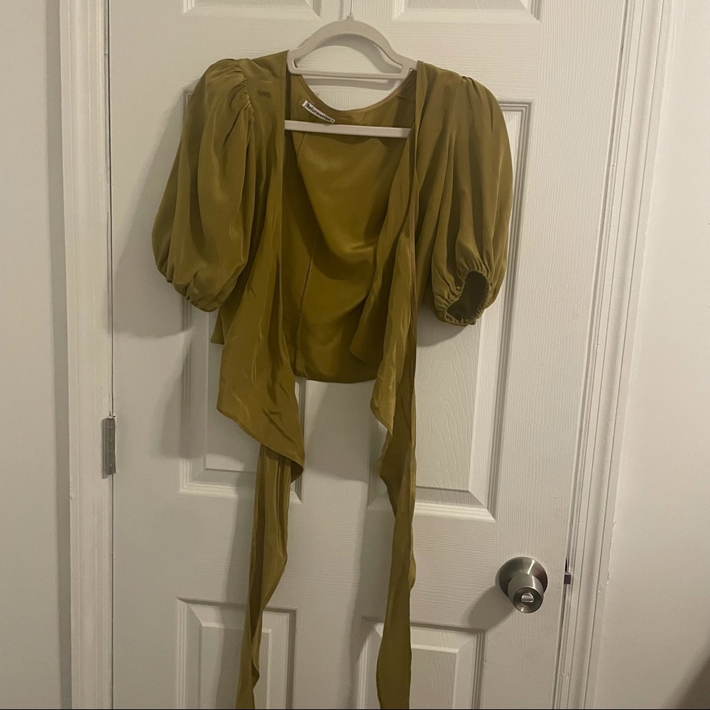 REFORMATION VINTAGE WRAP TOP